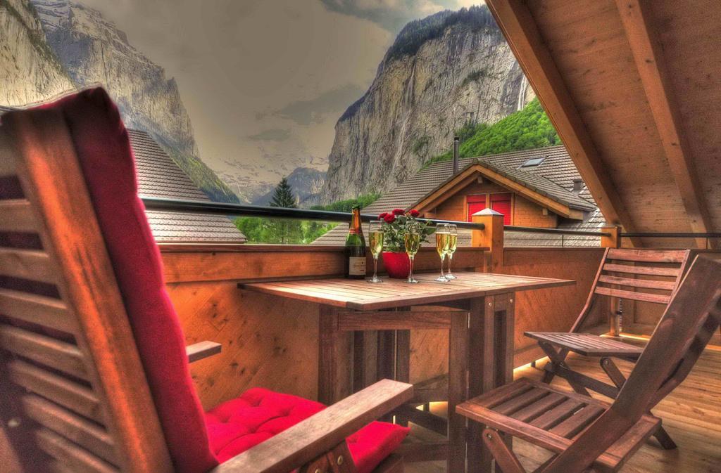 Luxury Penthouse Apartment Lauterbrunnen Esterno foto